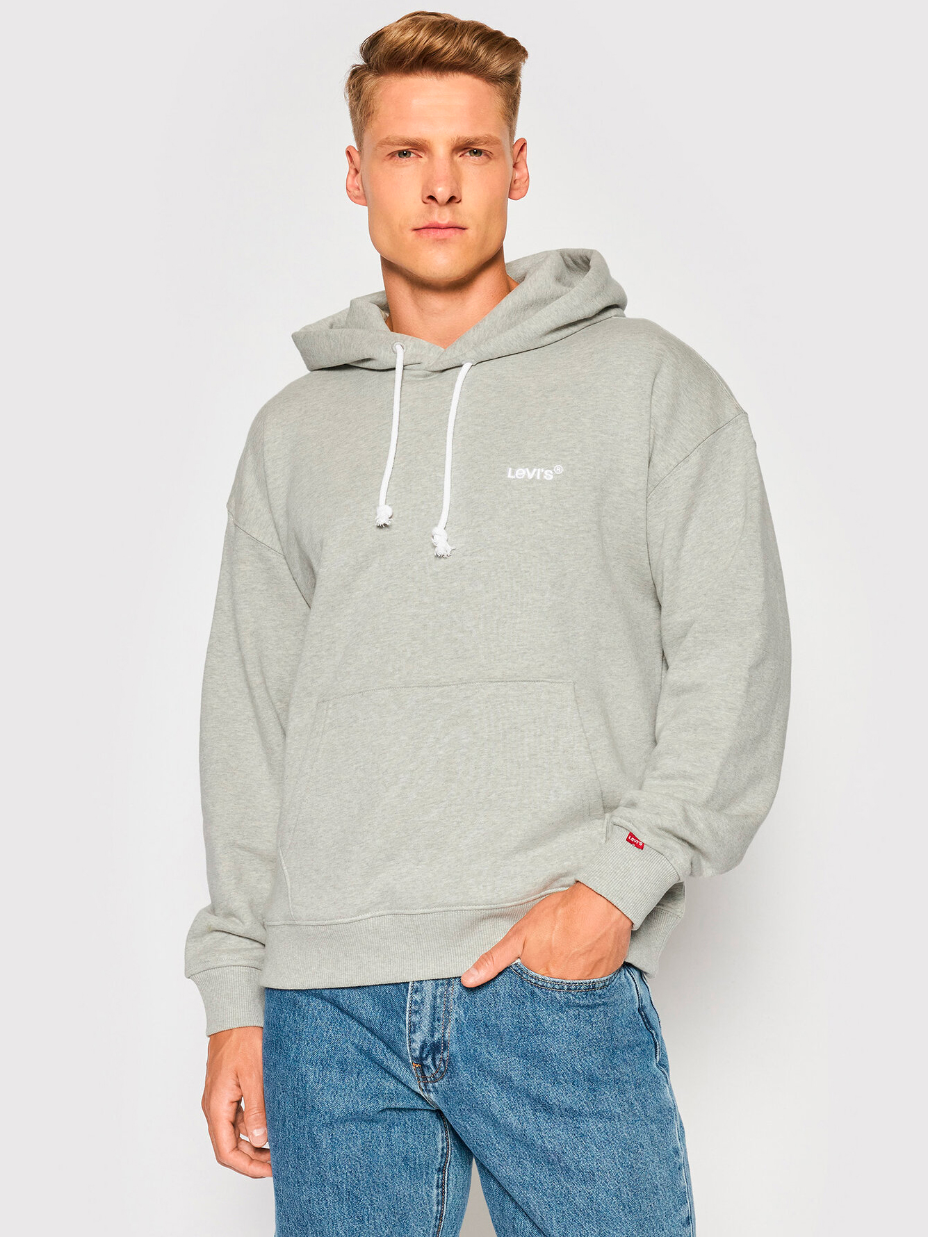 

Худи Levi's Red Tab Sweats Hoodie Light Mist Heather A0747-0007 M