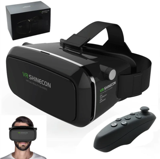 

Очки виртуальной реальности с пультом Shinecon VR черные (t6650)