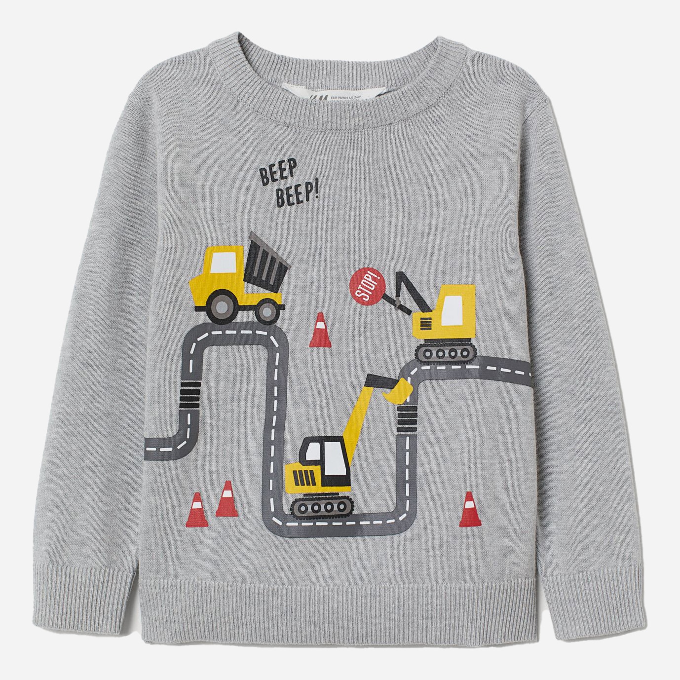 

Джемпер H&M 1007-6969910 134-140 см Серый/Машинки