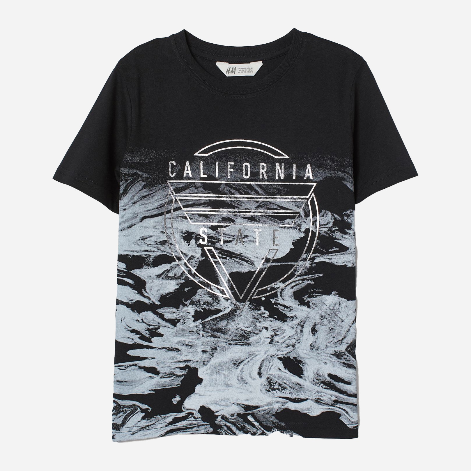 

Футболка H&M 1507-7533220 146-152 см Черный/Принт (hm02284437874)