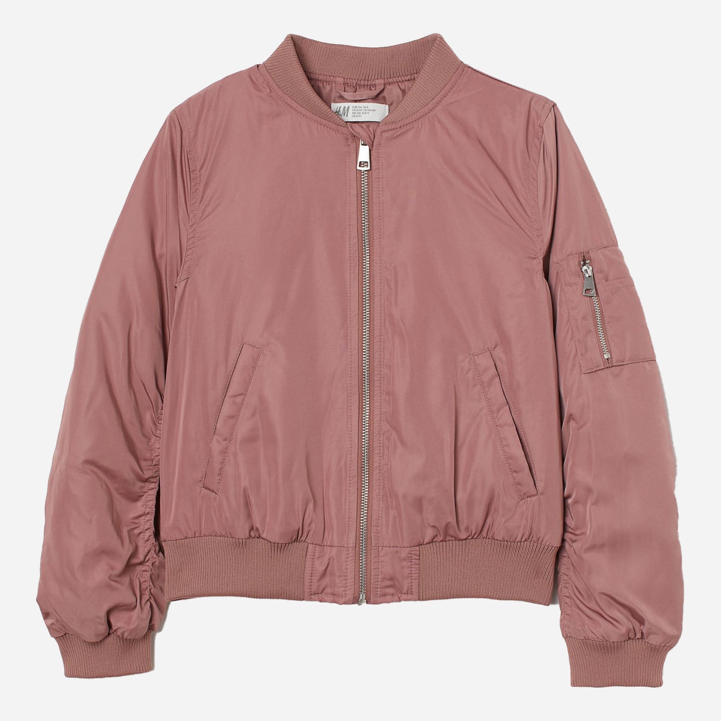 

Бомбер H&M 707-8794472 164 см Пудровый (hm07932745933)