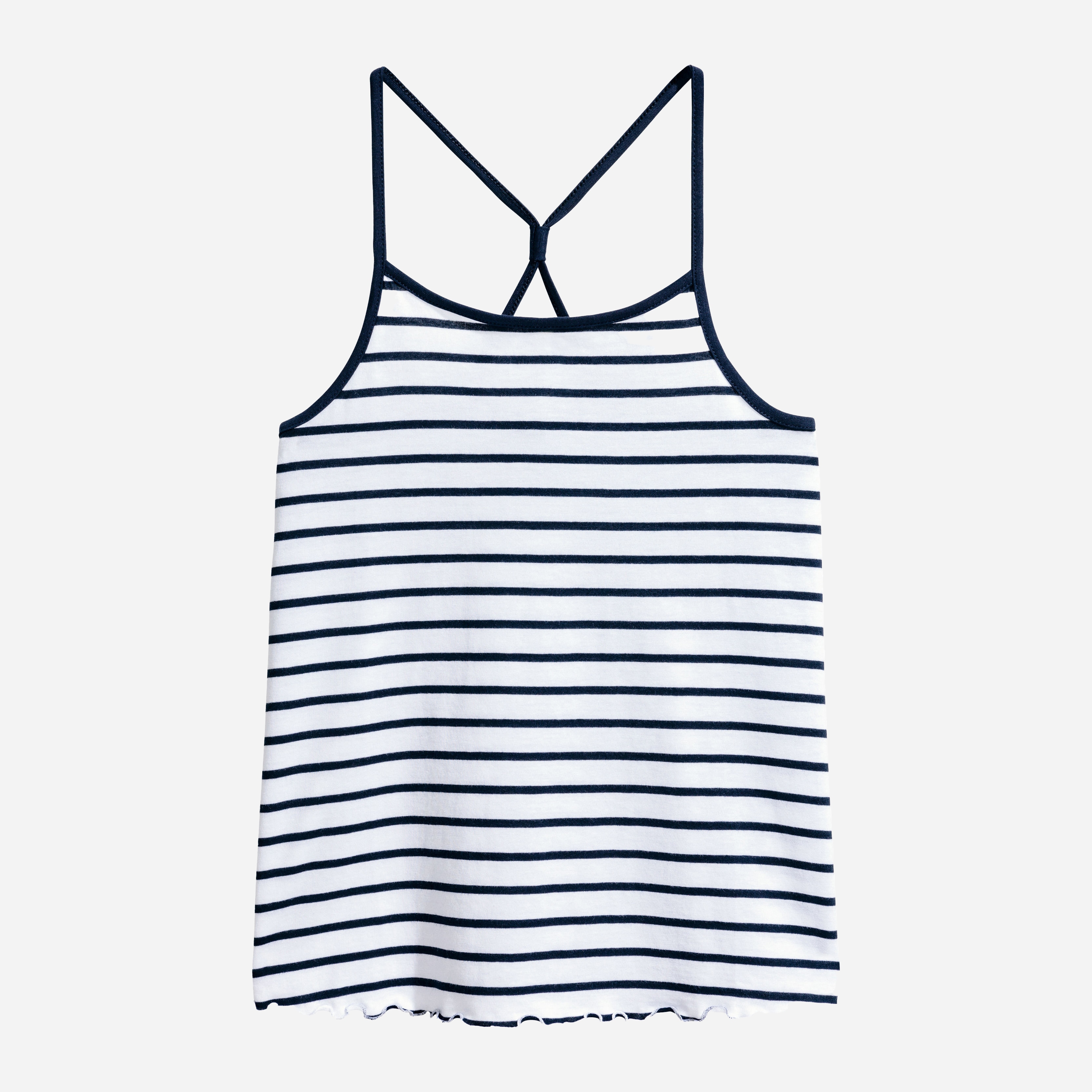 

Майка H&M 7Z4915635 134-140 см Белый/Полоска