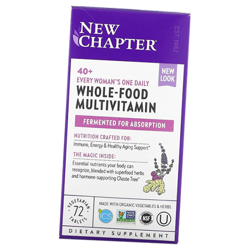 

Ежедневные Мультивитамины для женщин 40 +, Every Woman's 40+ One Daily Multivitamin, New Chapter 72вегтаб (36377023)