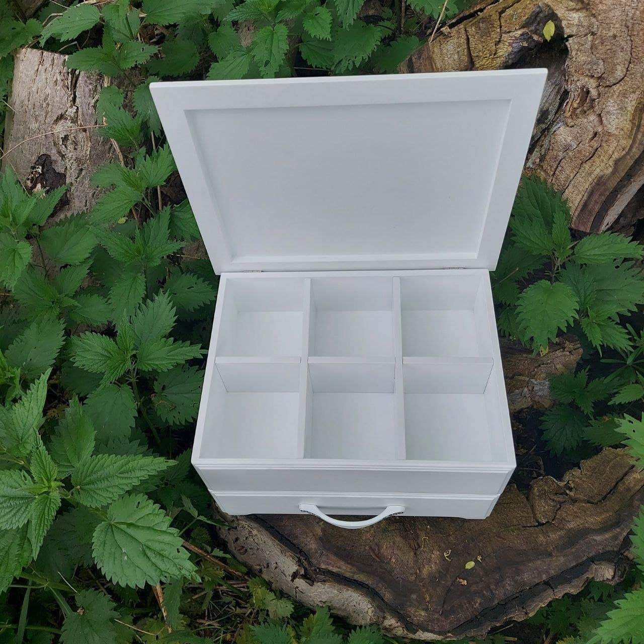 

Комод Wooden Organizer, Белый с крышкой, 34*26*h22см