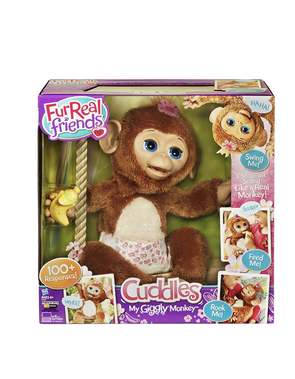 

Интерактивная игрушка Hasbro Обезьяна Фурреал Хасбро FurReal Friends Cuddles My Giggly Monkey Pet