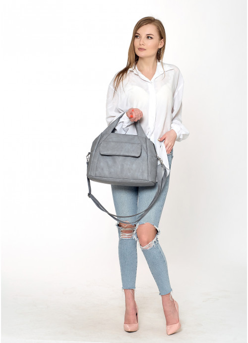

Cпортивная cумка Sambag Vogue BKS светло-серый нубук
