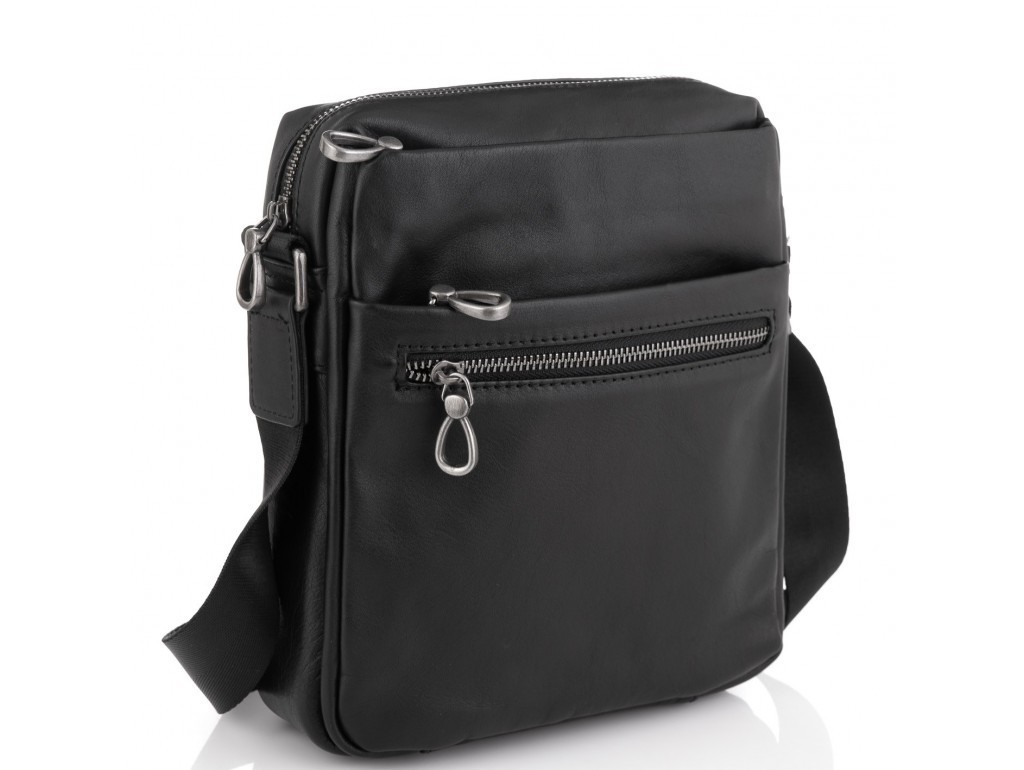 

Сумка мужская кожаная TIDING BAG 1007А черная