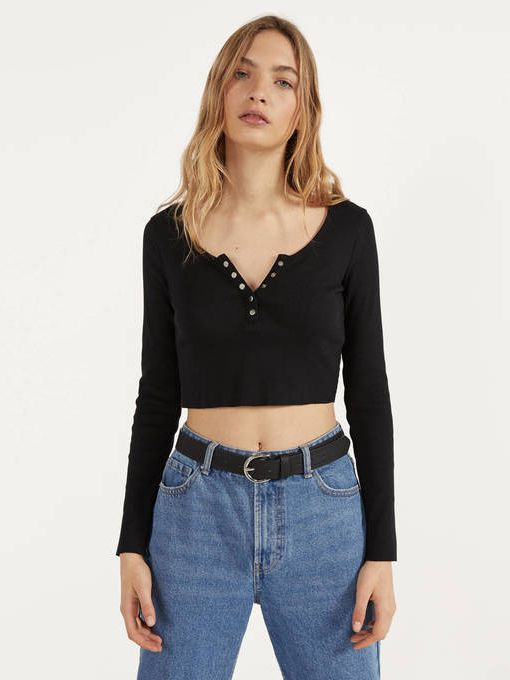 

Топ Bershka 2192/880/800 M Черный