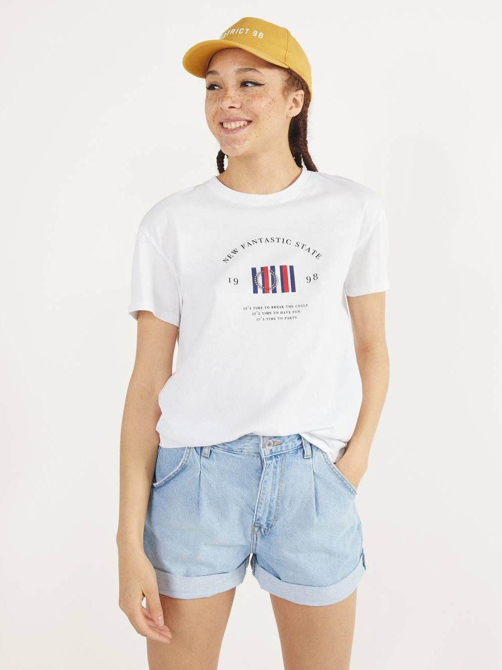 

Футболка Bershka 2220/987/250 XS Белая