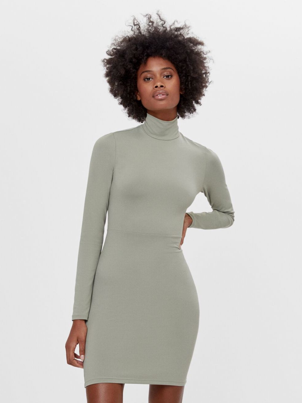

Платье Bershka 5572/256/506  Оливковое, Платье Bershka 5572/256/506 S Оливковое