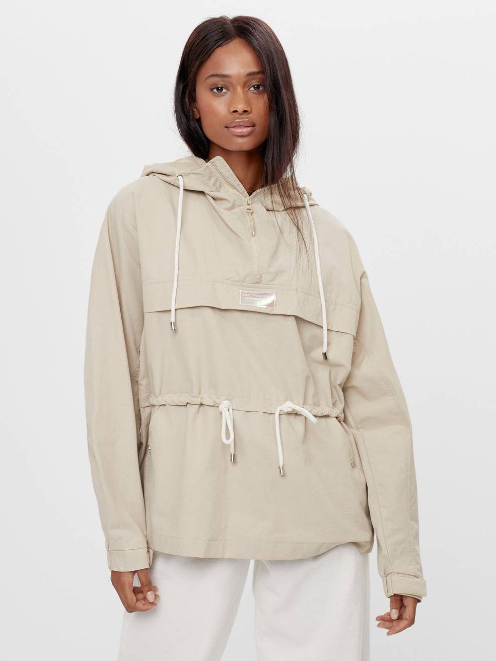 

Анорак Bershka 1146/085/712 XS Бежевый