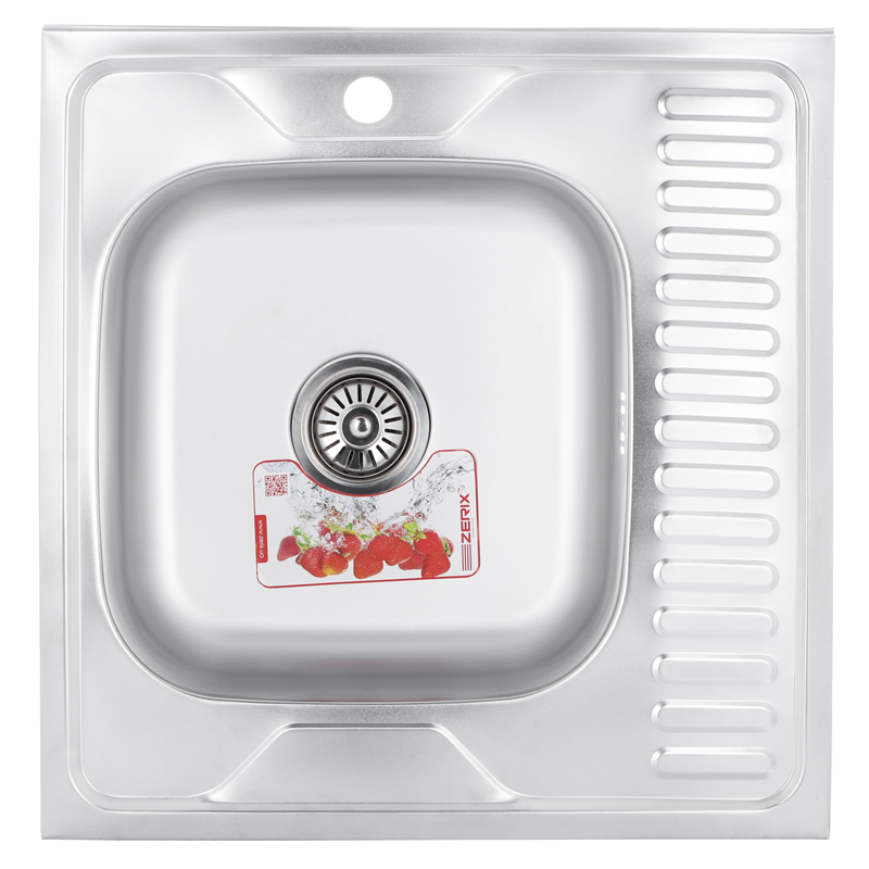 

Мойка кухонная Z6060L-08-180MD ZS0587 ZERIX 600 Стальной (ZS0587)