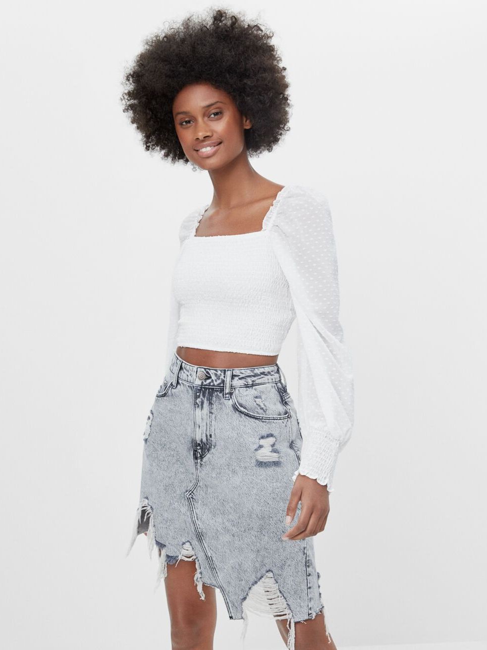 

Топ Bershka 5798/619/712 L Белый