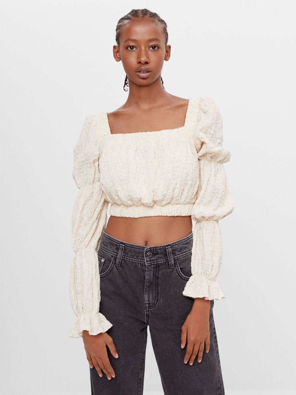 

Топ Bershka 5816/692/712 S Бежевый
