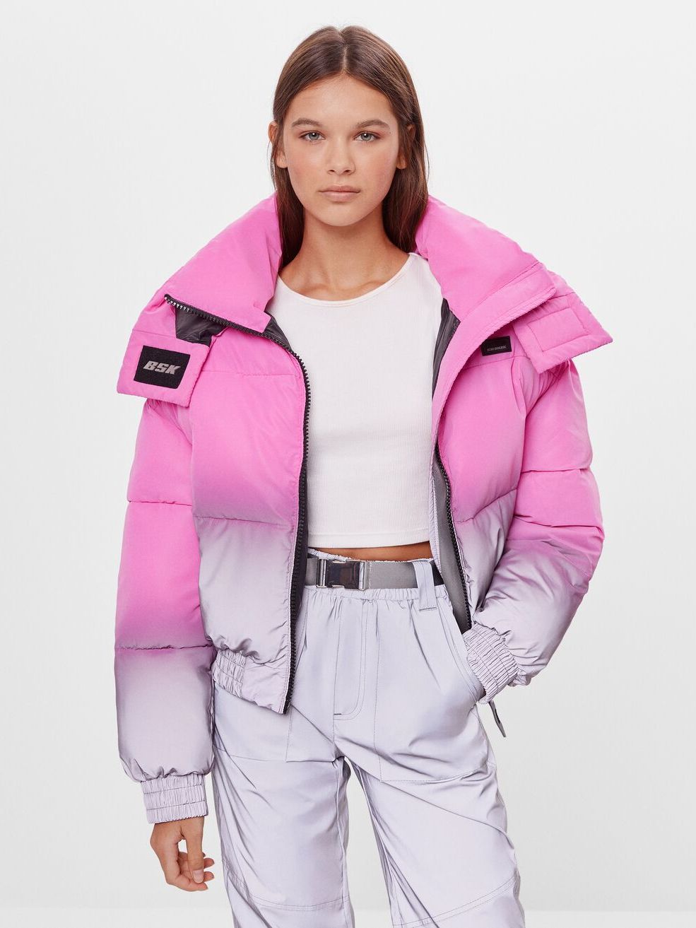 

Куртка Bershka 6182/551/636 M Розовая