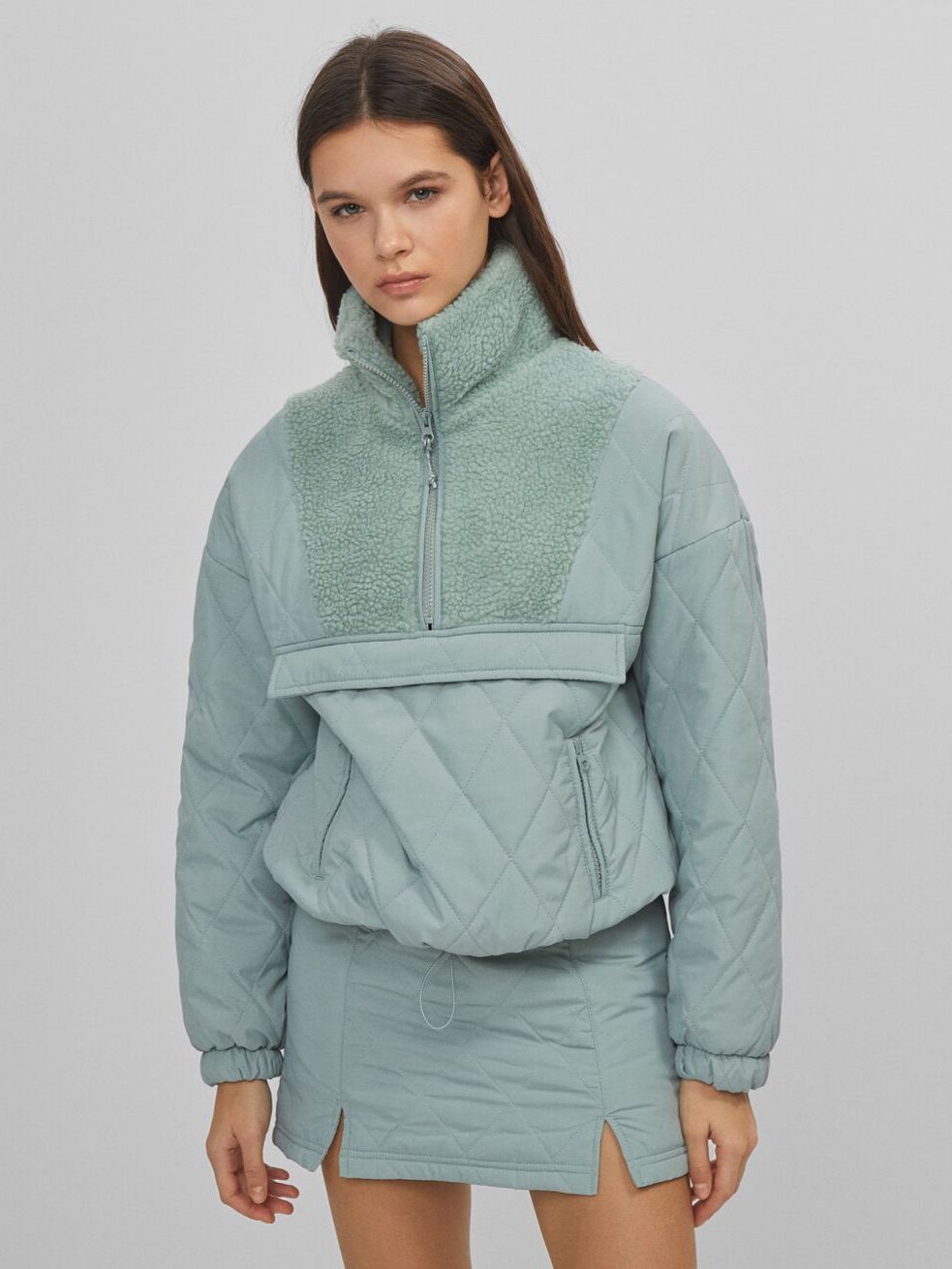

Анорак Bershka 6189/085/518 M Мятный