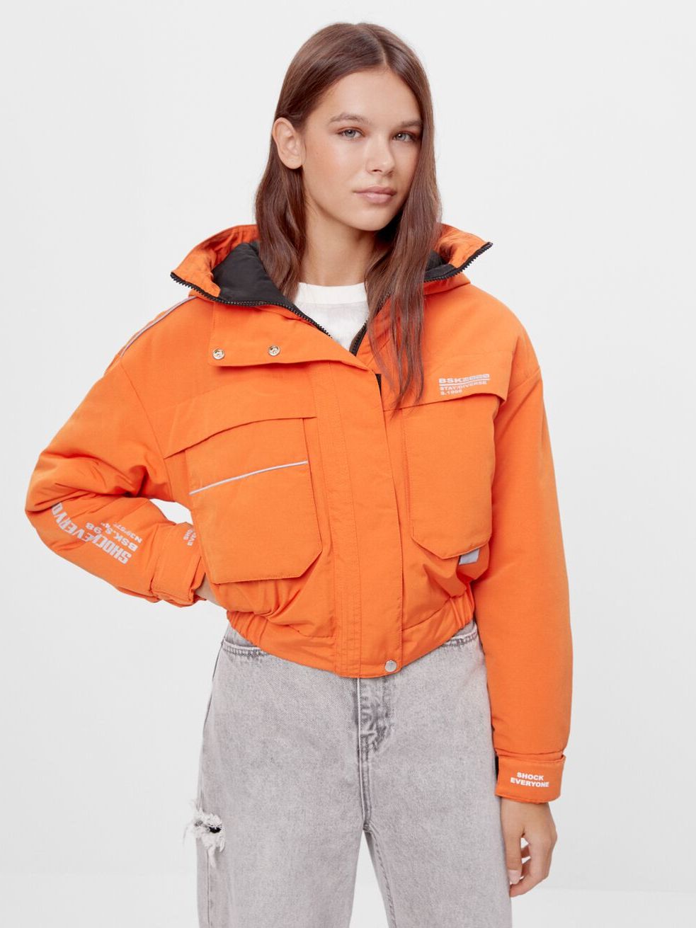 

Куртка Bershka 6268/551/615 S Оранжевая