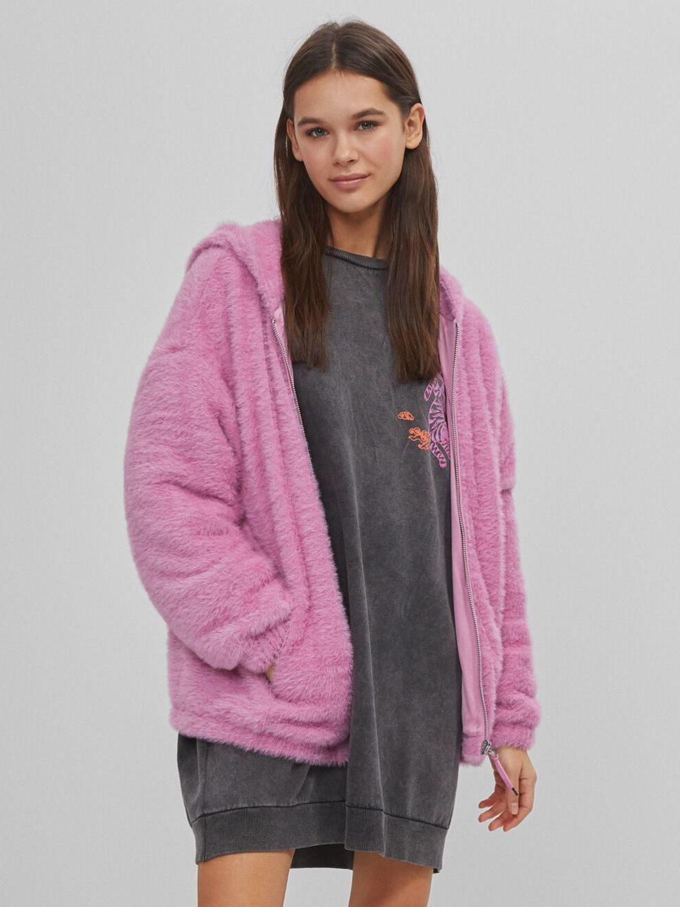 

Толстовка Bershka 6288/405/612 M Лиловая