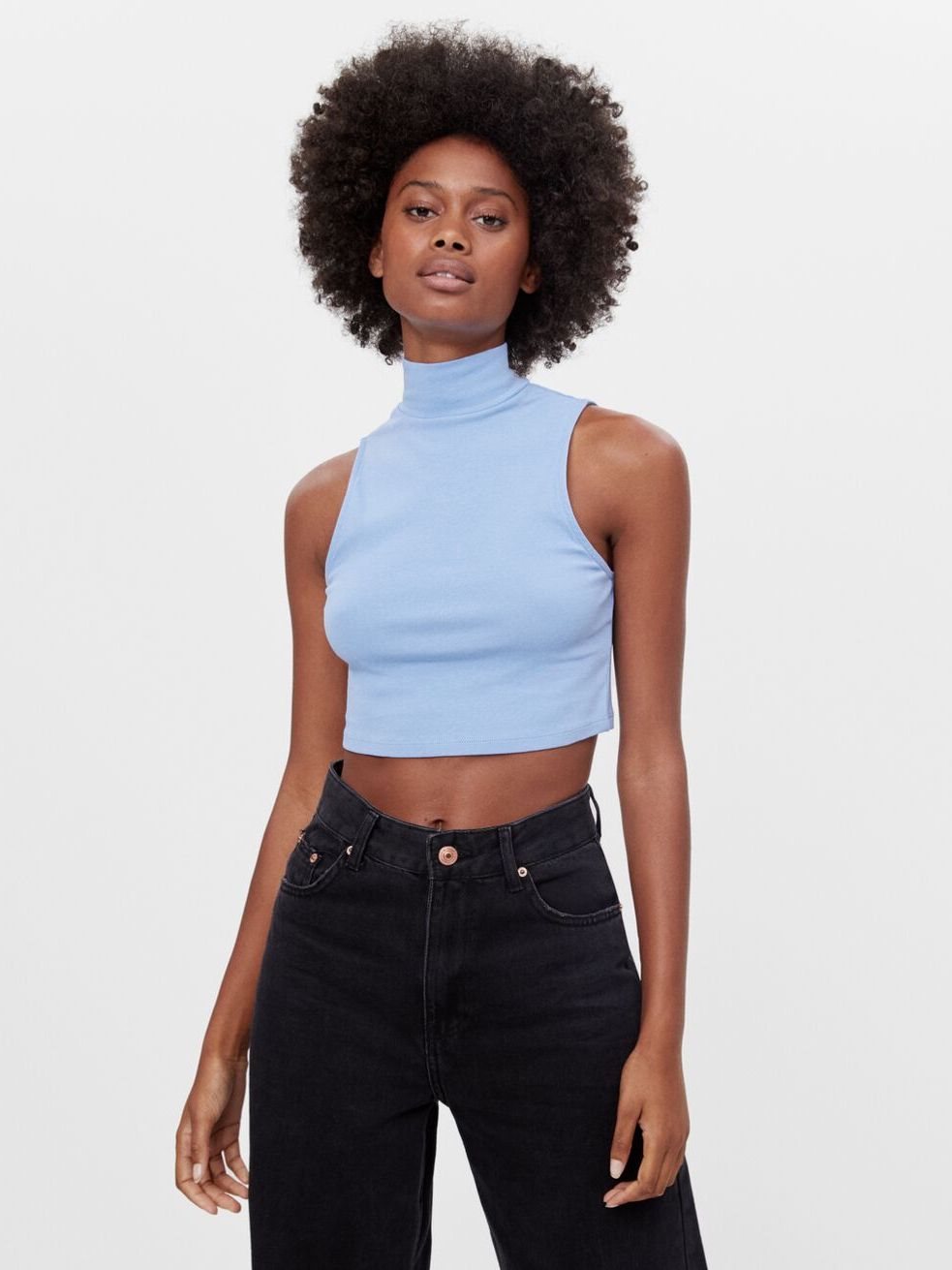 

Топ Bershka 8593/987/406  Голубой, Топ Bershka 8593/987/406 M Голубой
