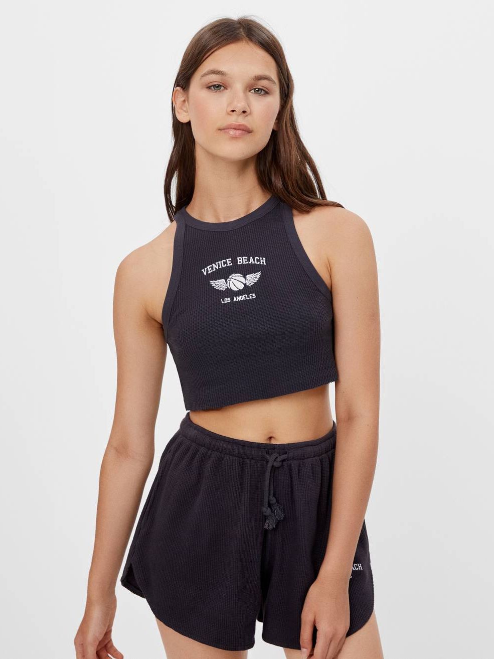 

Топ Bershka 8708/660/810 L Графитовый