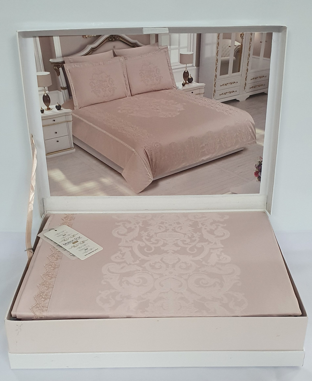 

Постельное белье Maison D'or сатин бамбук семейный Adrienne Powder