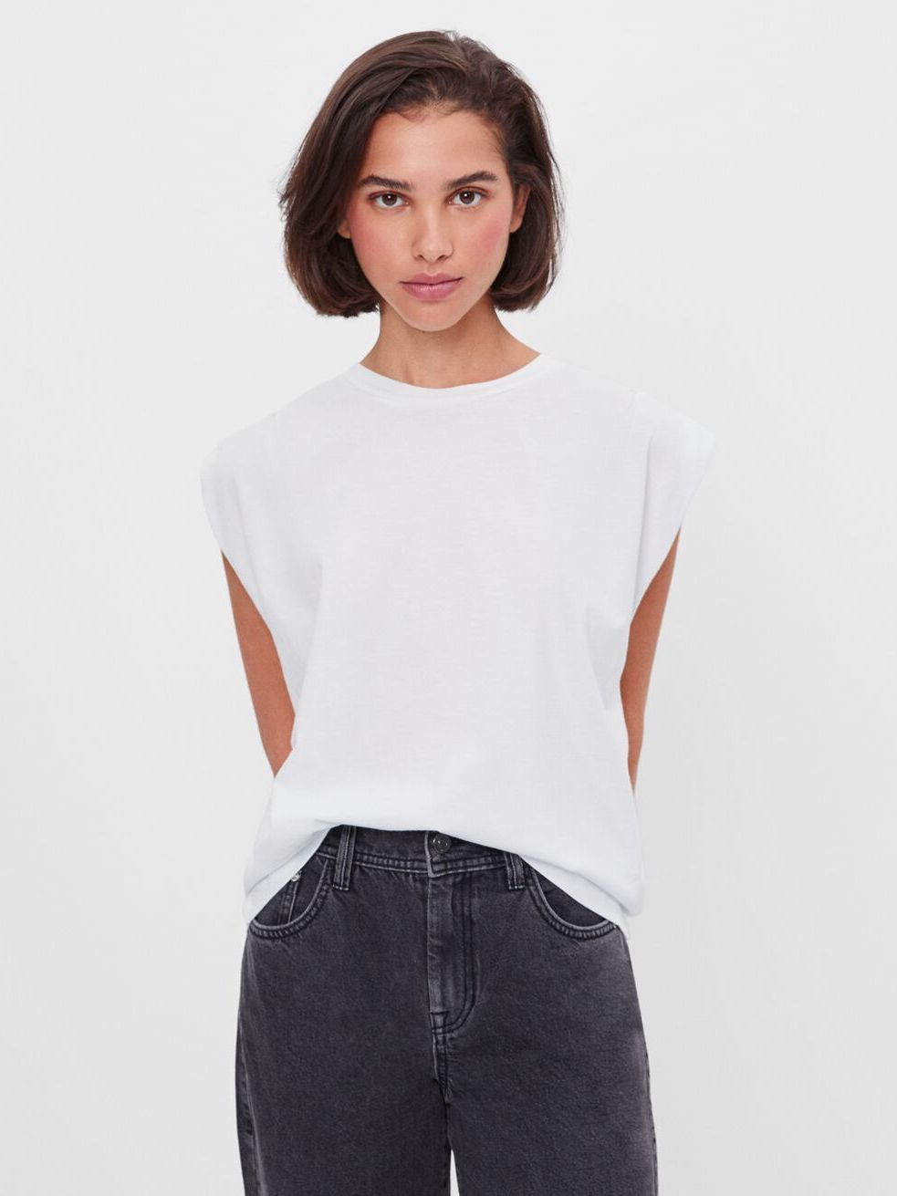 

Футболка Bershka 1924/538/250  Белая, Футболка Bershka 1924/538/250 XS Белая