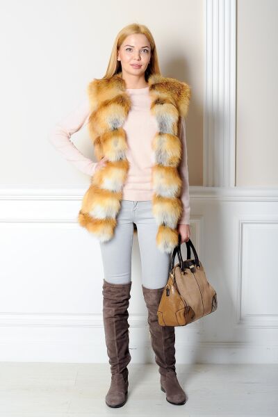 

Жилет BG-Furs из меха лисы  Золотистый (Р-Ж10-25, Жилет BG-Furs из меха лисы 44 Золотистый (Р-Ж10-25-44)