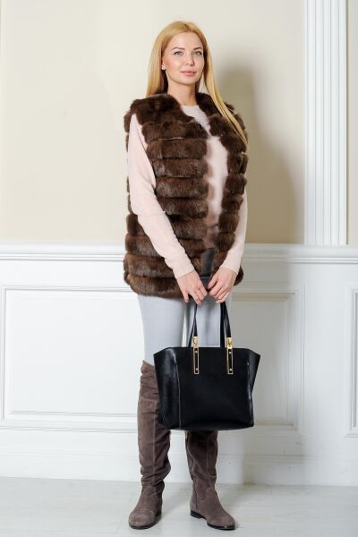 

Жилетка BG-Furs из меха кролика  Какао (Р-Ж15Кр-65-Соболь, Жилетка BG-Furs из меха кролика 50 Какао (Р-Ж15Кр-65-Соболь-50)