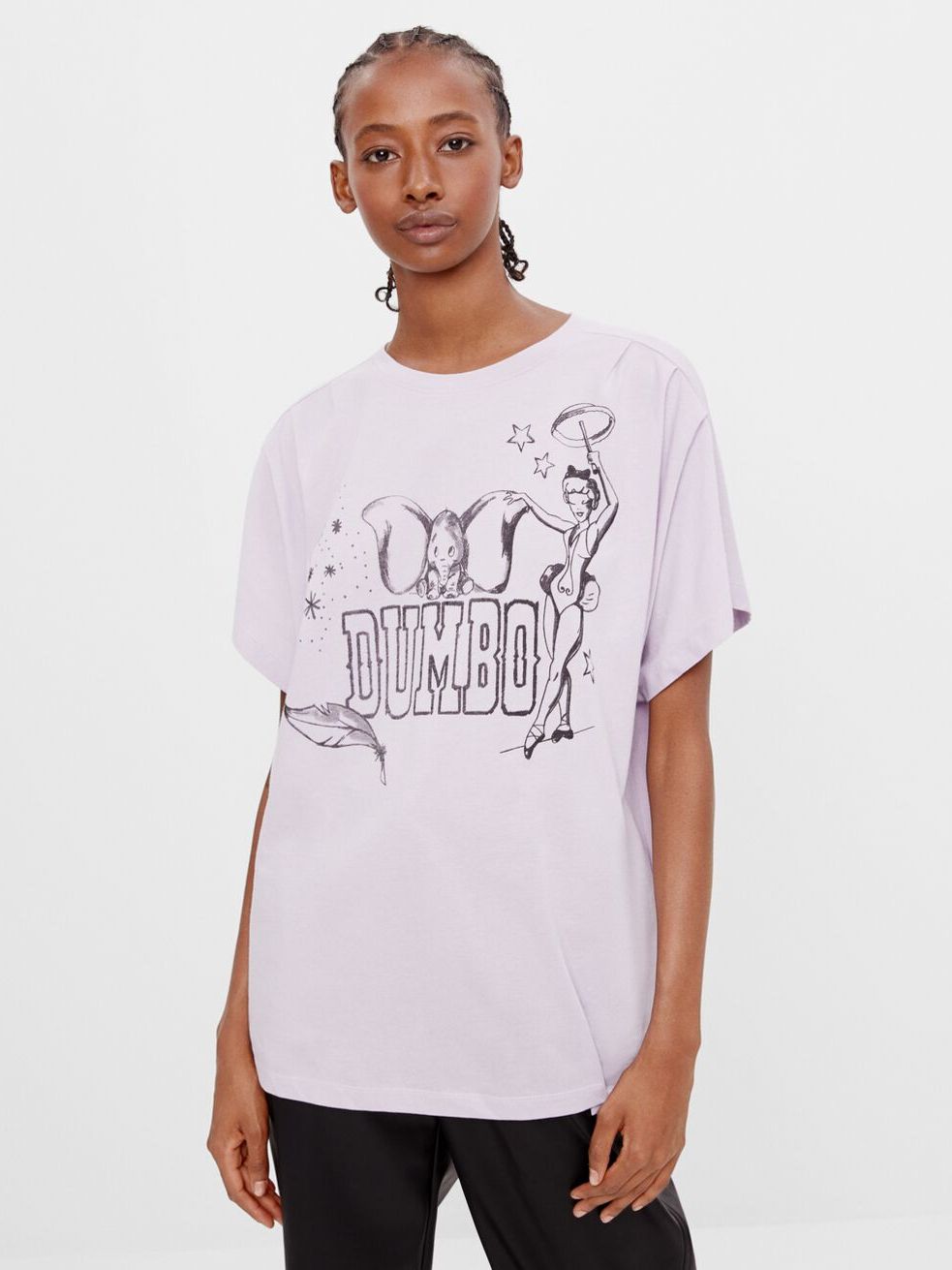 

Футболка Bershka 7359/167/612  Фиолетовая, Футболка Bershka 7359/167/612 L Фиолетовая