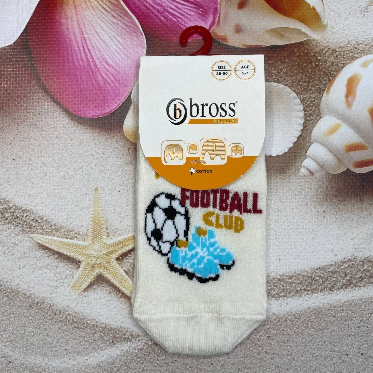 

Носки детские Bross 18-20р Futball Club Молочно-голубые