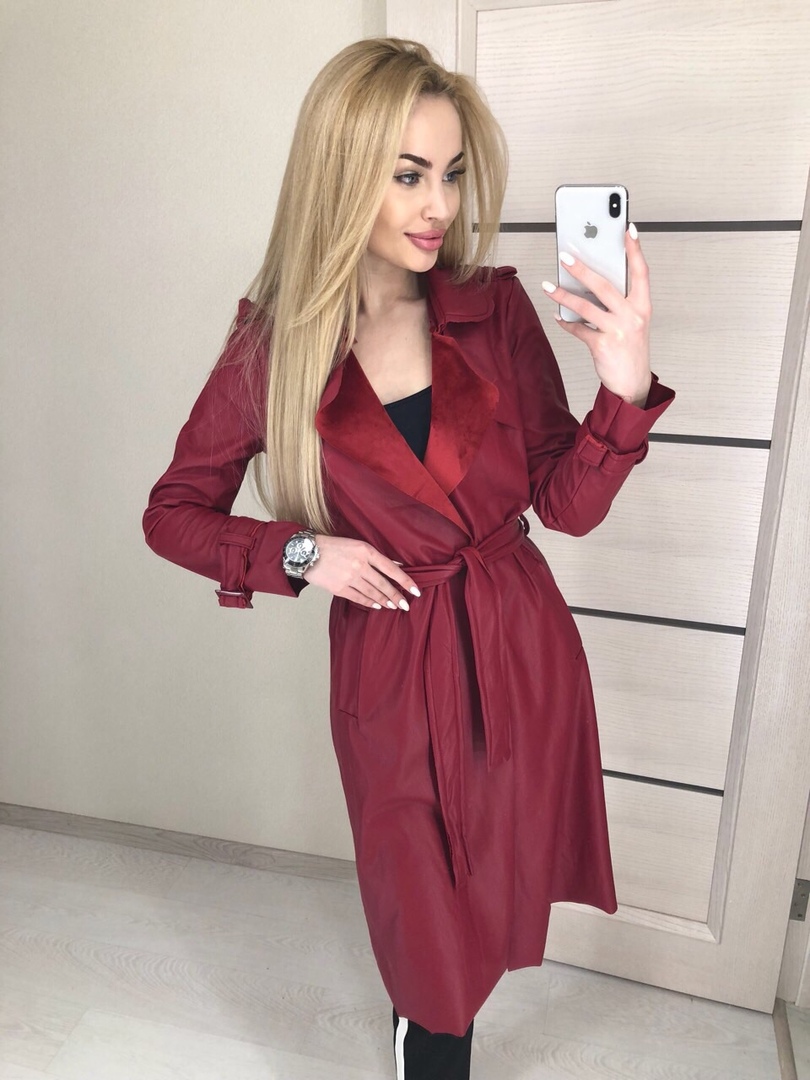 

Fashions • Женский плащ из эко кожи Милена Fashions - бордовый (6040, Fashions • Женский плащ из эко кожи Милена Fashions 42-44 бордовый (6040)