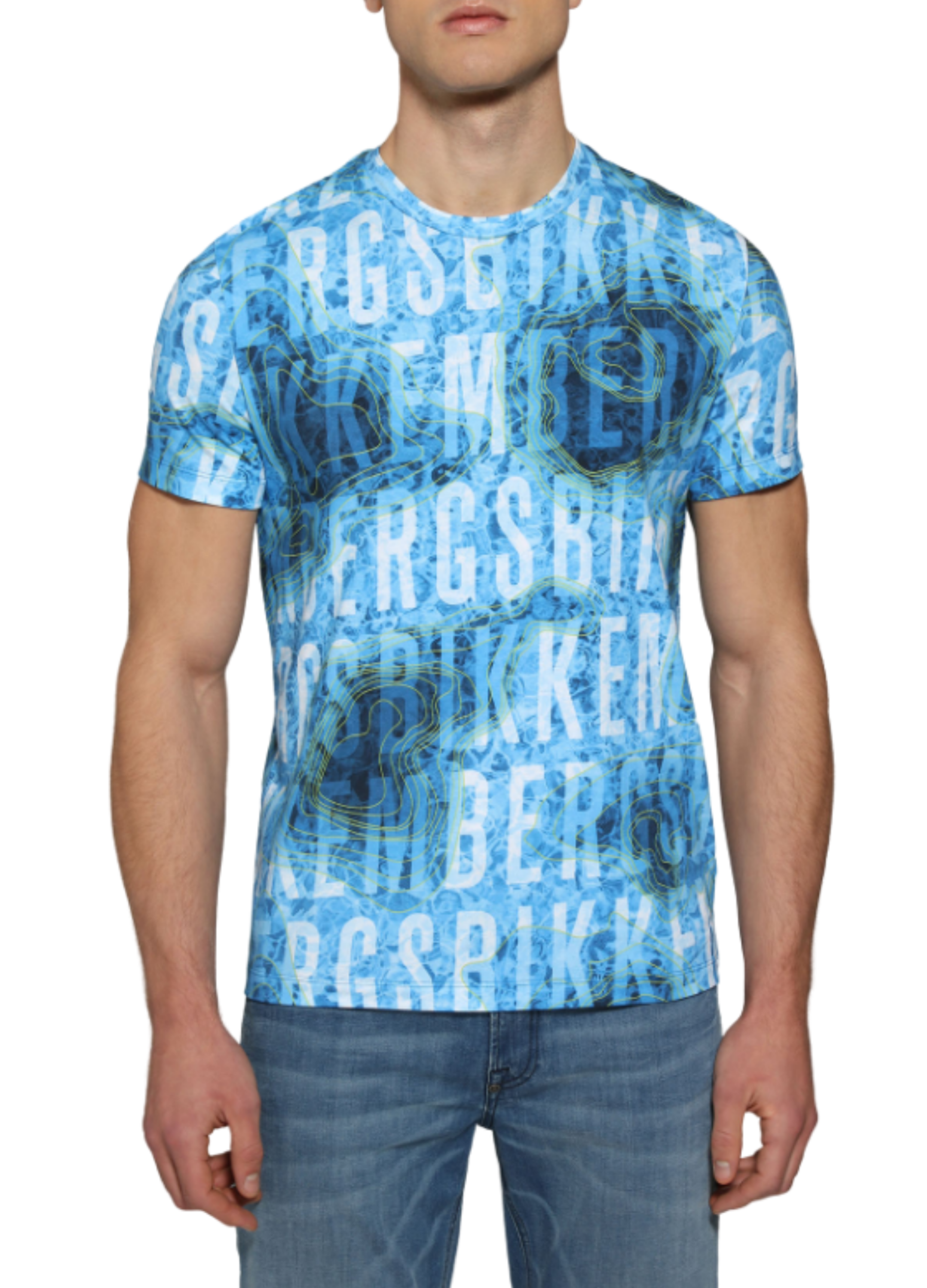 

Футболка с водяным картой Dirk Bikkembergs  Синяя C410100E2250, Футболка с водяным картой Dirk Bikkembergs S Синяя C410100E2250