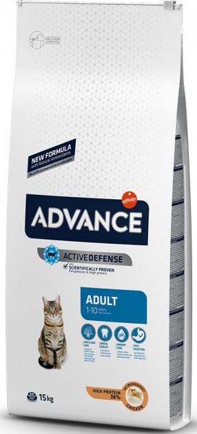 

Сухой корм для кошек Advance Cat Chicken & Rice 15 кг. с курицей и рисом для взрослых котов и кошек