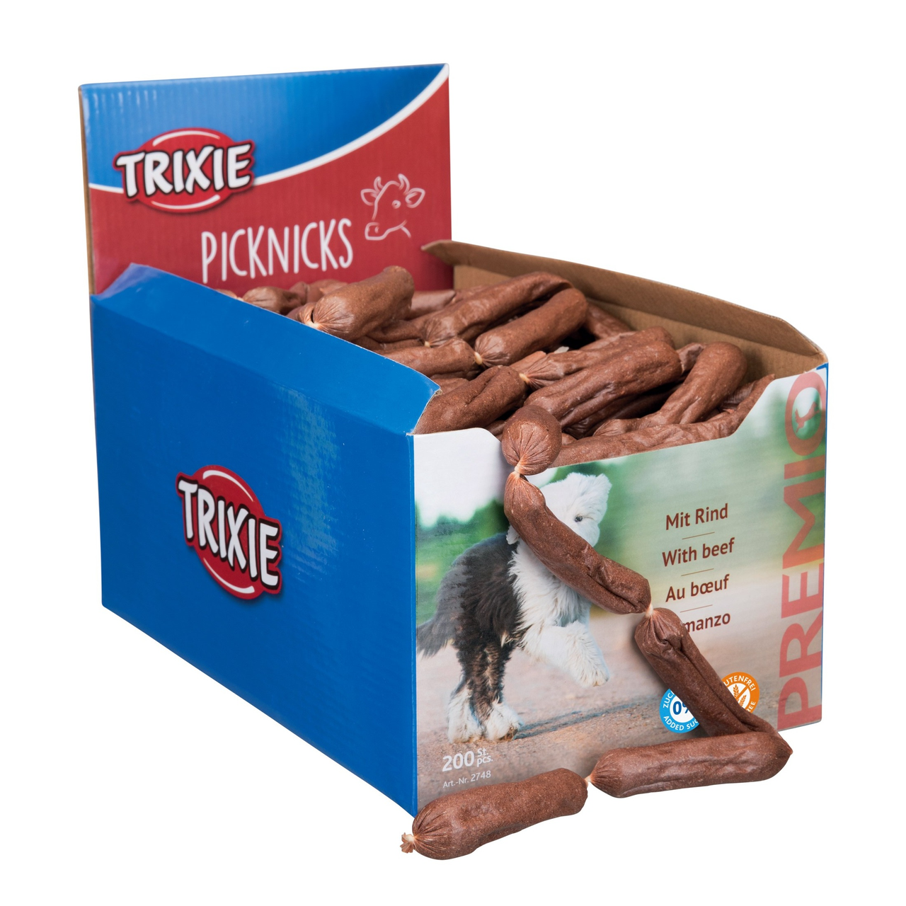 

Лакомство для собак Trixie PREMIO Picknicks сосиски 200 шт. Говядина (2748)