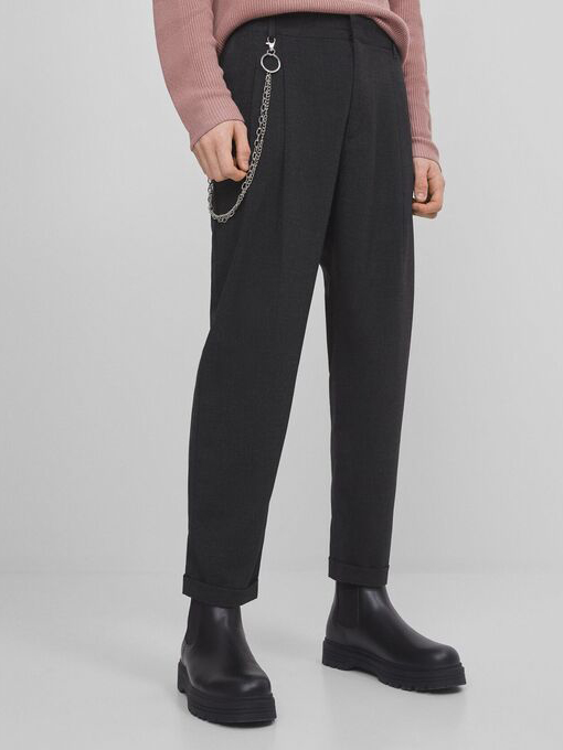 

Брюки Bershka 5351/777/892 36 Графитовые