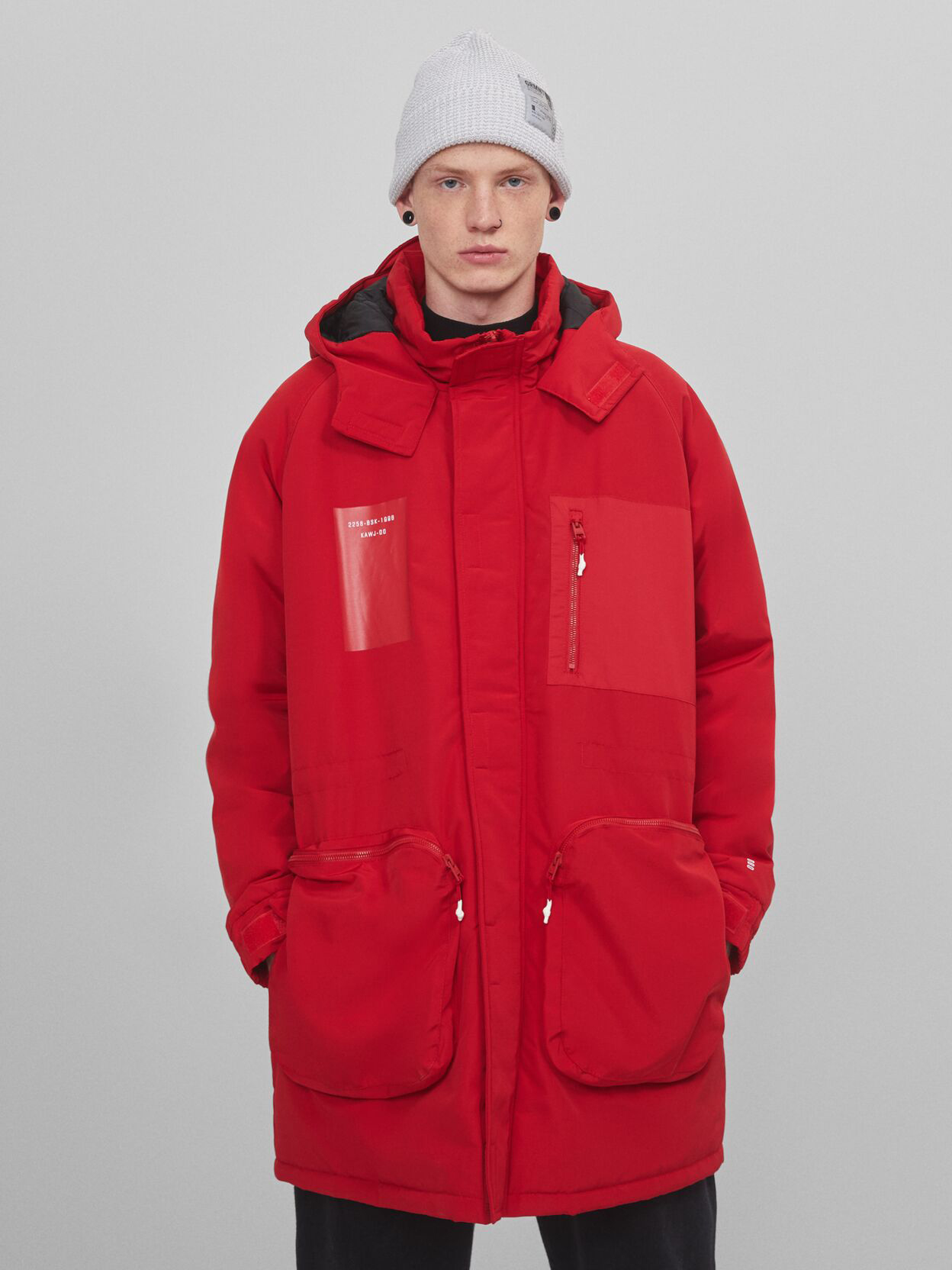 

Парка Bershka 6388/086/600 M Красная