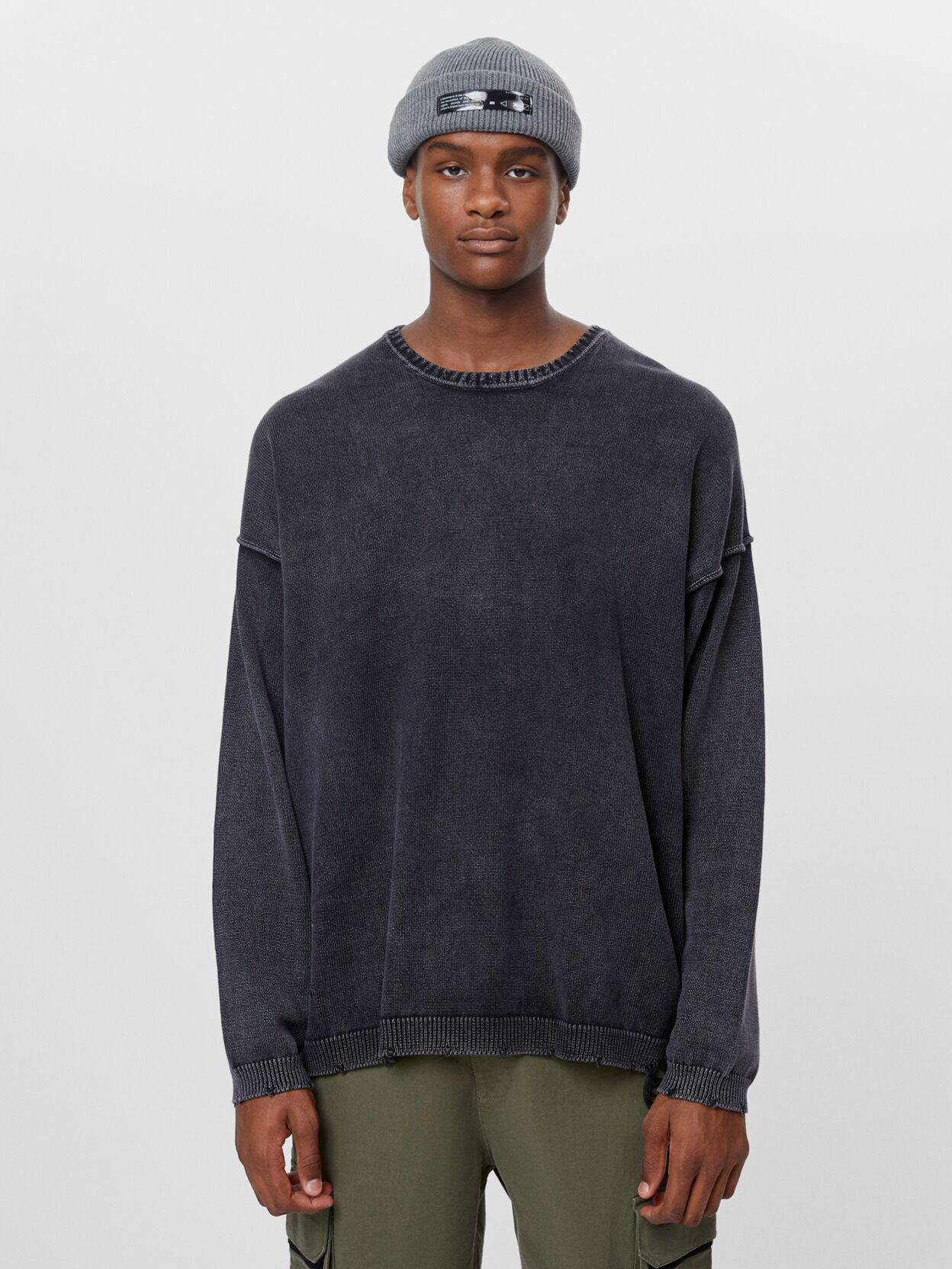 

Джемпер Bershka 7159/645/892 XS Темно-серый