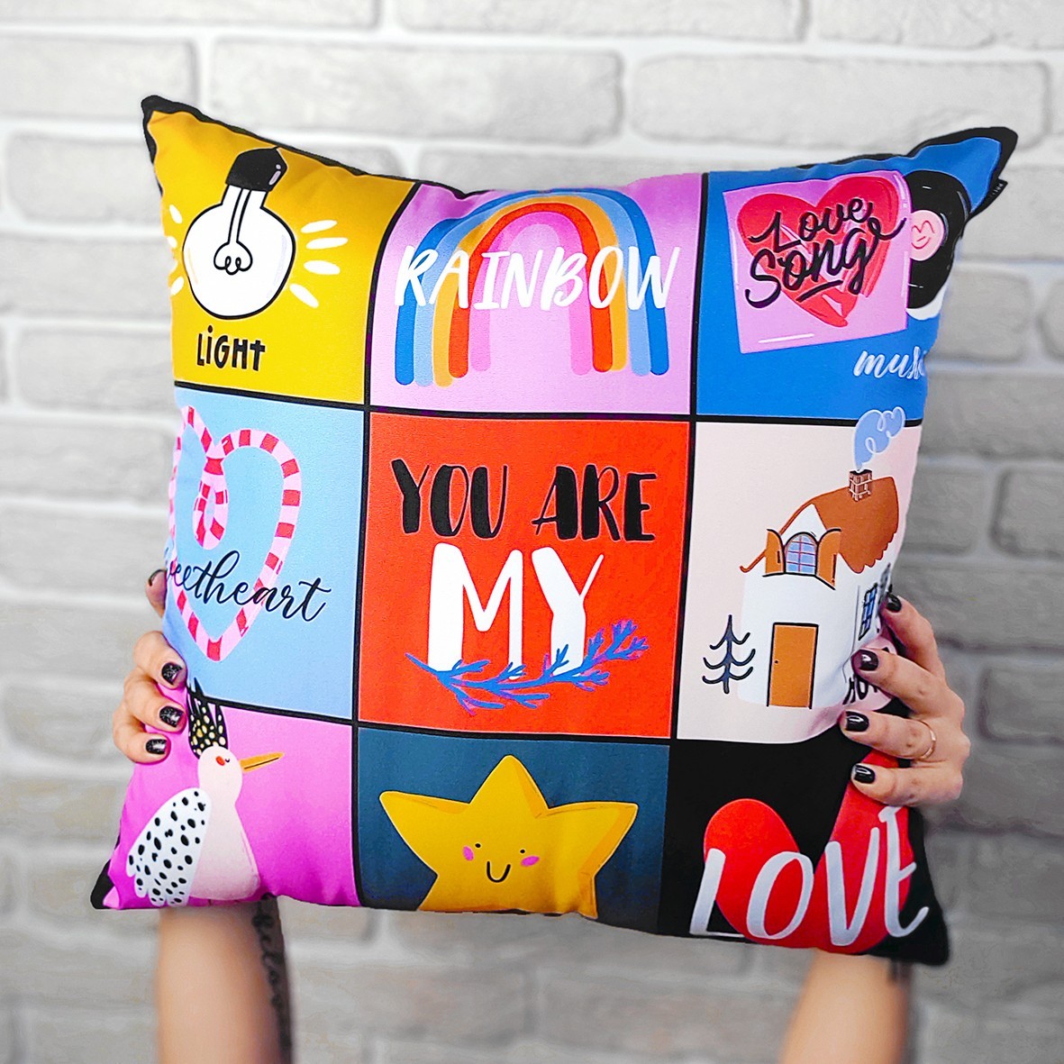 Подушка декоративная шелковая You are my... 45x45 см – фото, отзывы ...
