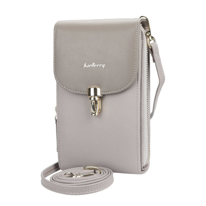 

Женский кошелек Lesko N8593 Gray портмоне