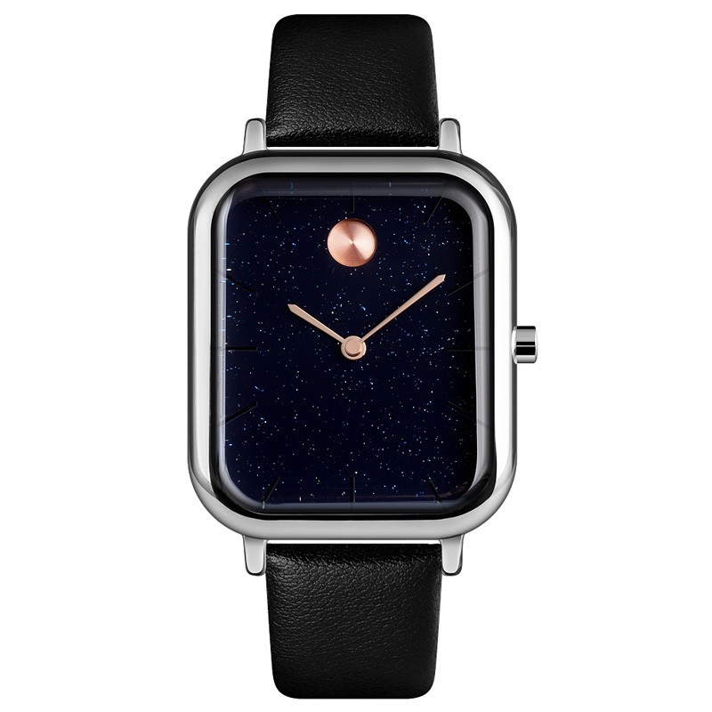 

Женские часы Skmei 9187 black leather