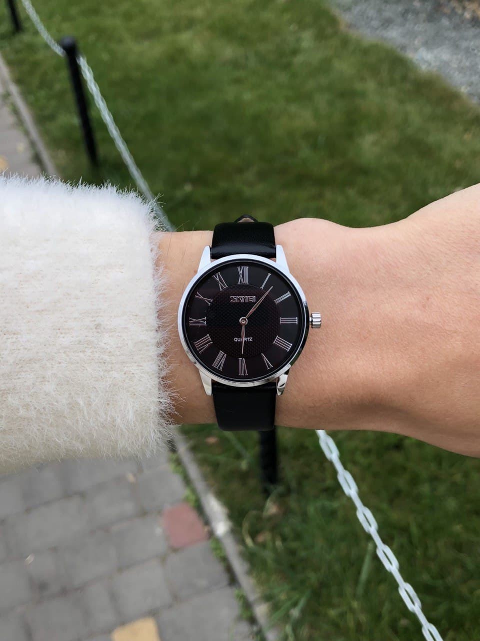 

Женские часы Skmei 9092 all black черные