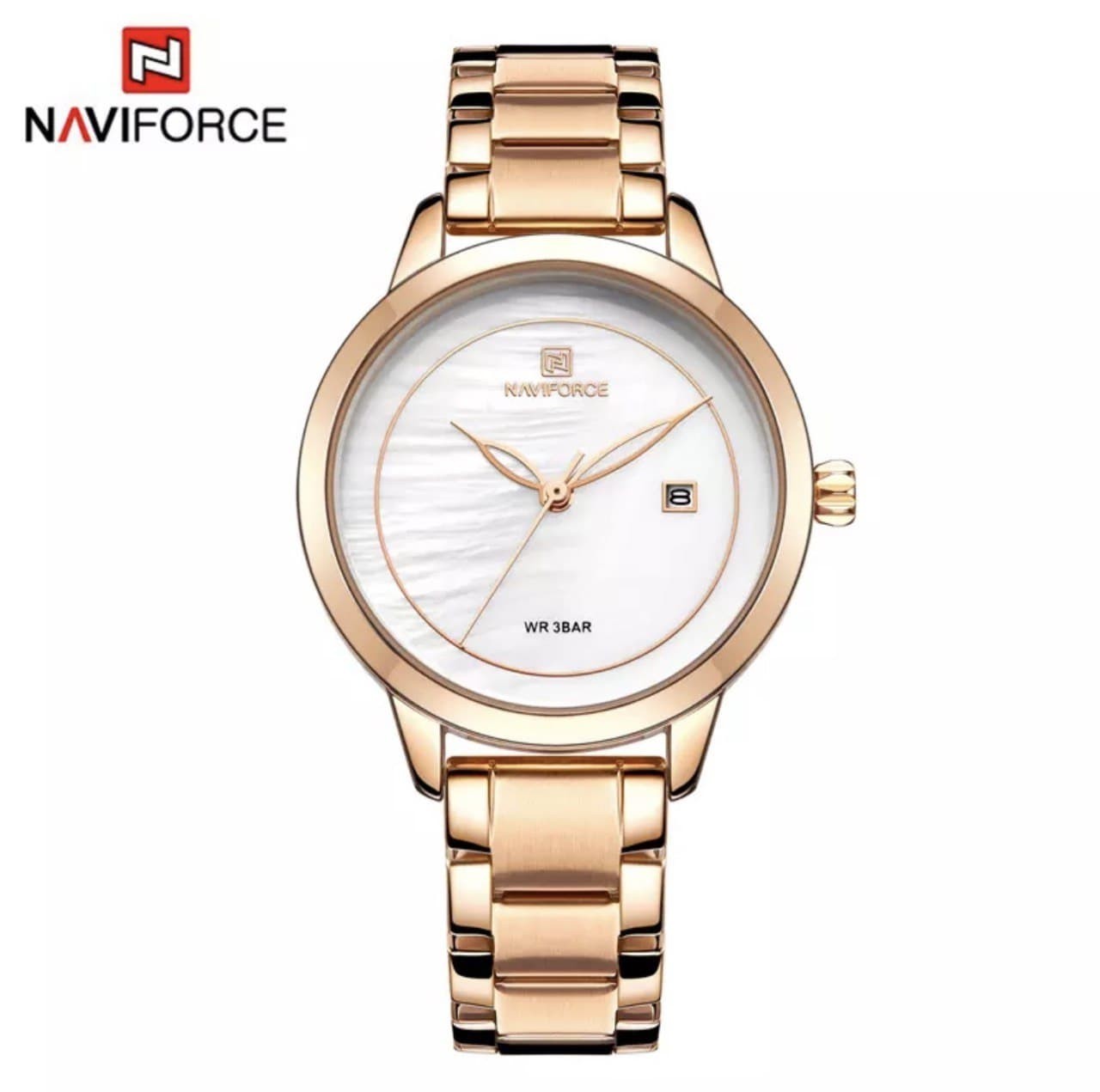

Женские часы Naviforce NF5008 quartz rose gold