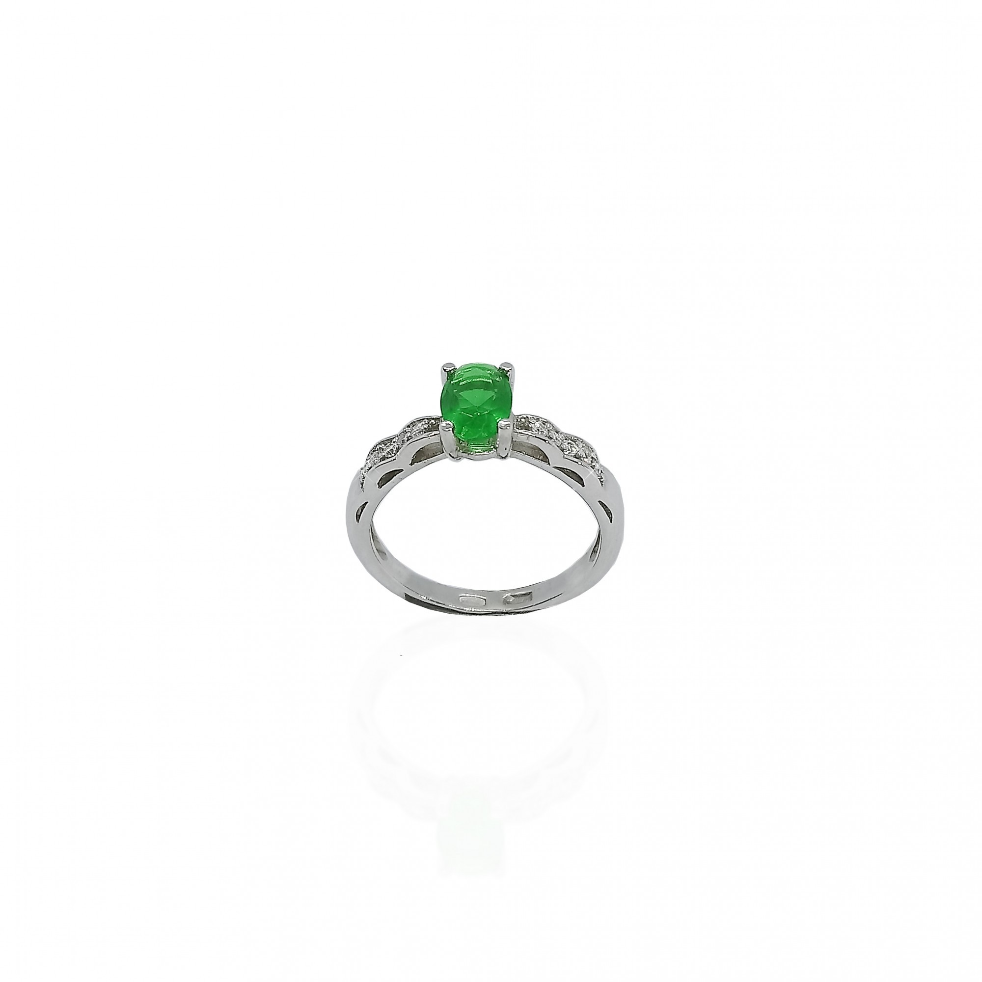 

Кольцо из серебра с куб.цирконием 1540з, 17 размер