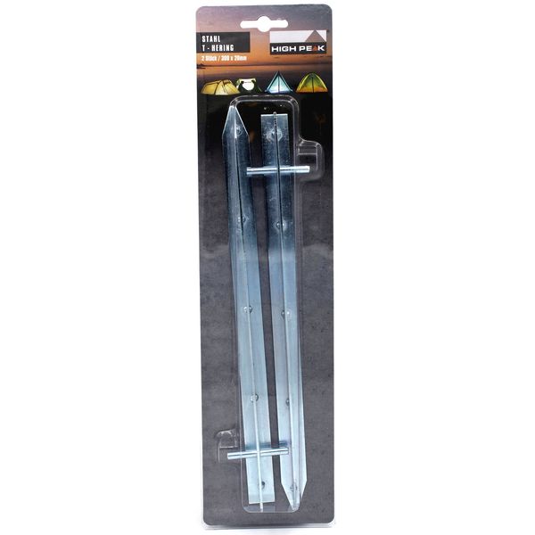 

Колышки High Peak Steel T-Peg 30 см 2 шт. Silver (928996)