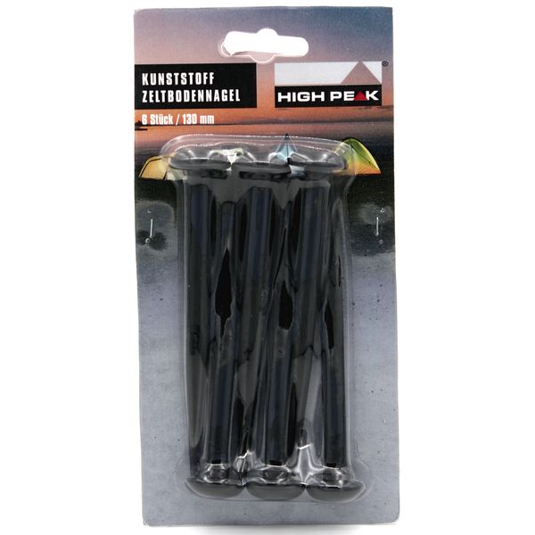 

Колышки High Peak ABS Mushroom Peg 13 см 6 шт. Black (929001)