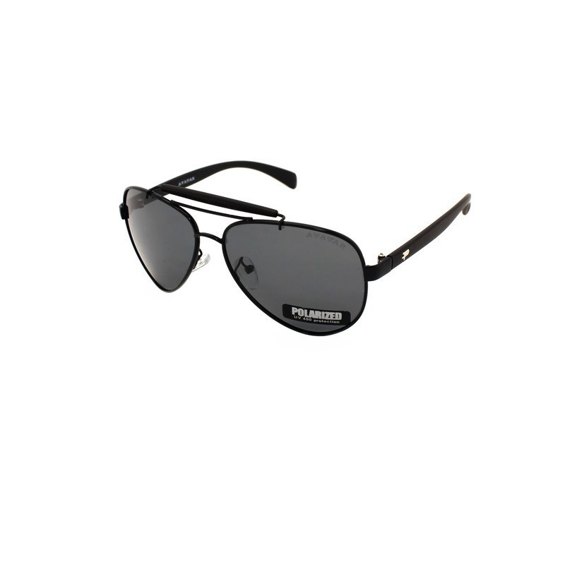 

Очки солнечные авиатор Avatar Polarized в черной оправе металл с черными линзами 113100