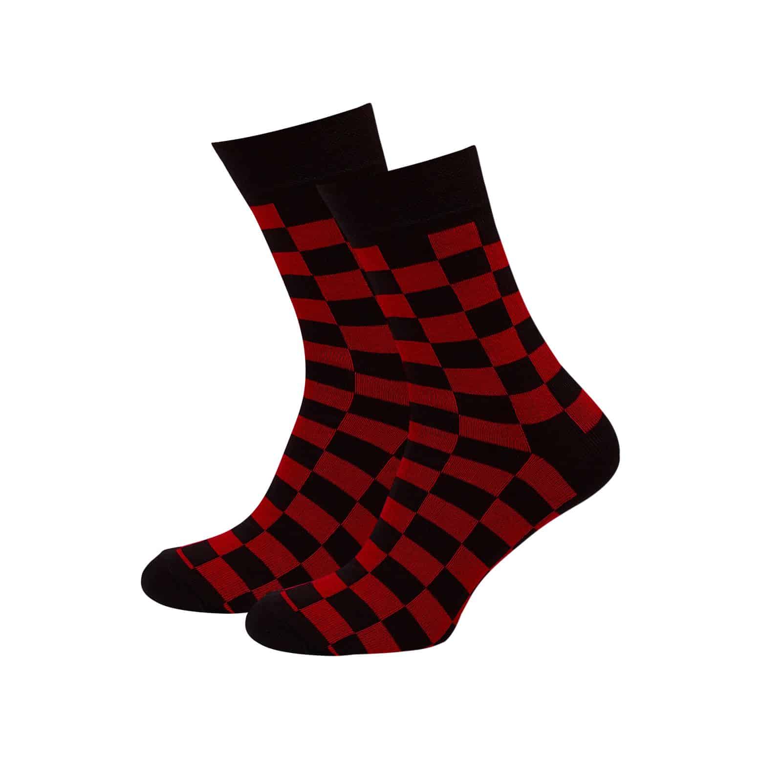 

Шкарпетки NS Socks Black-Red Cube Socks NS Teens 44-46 Чорно-Червоні