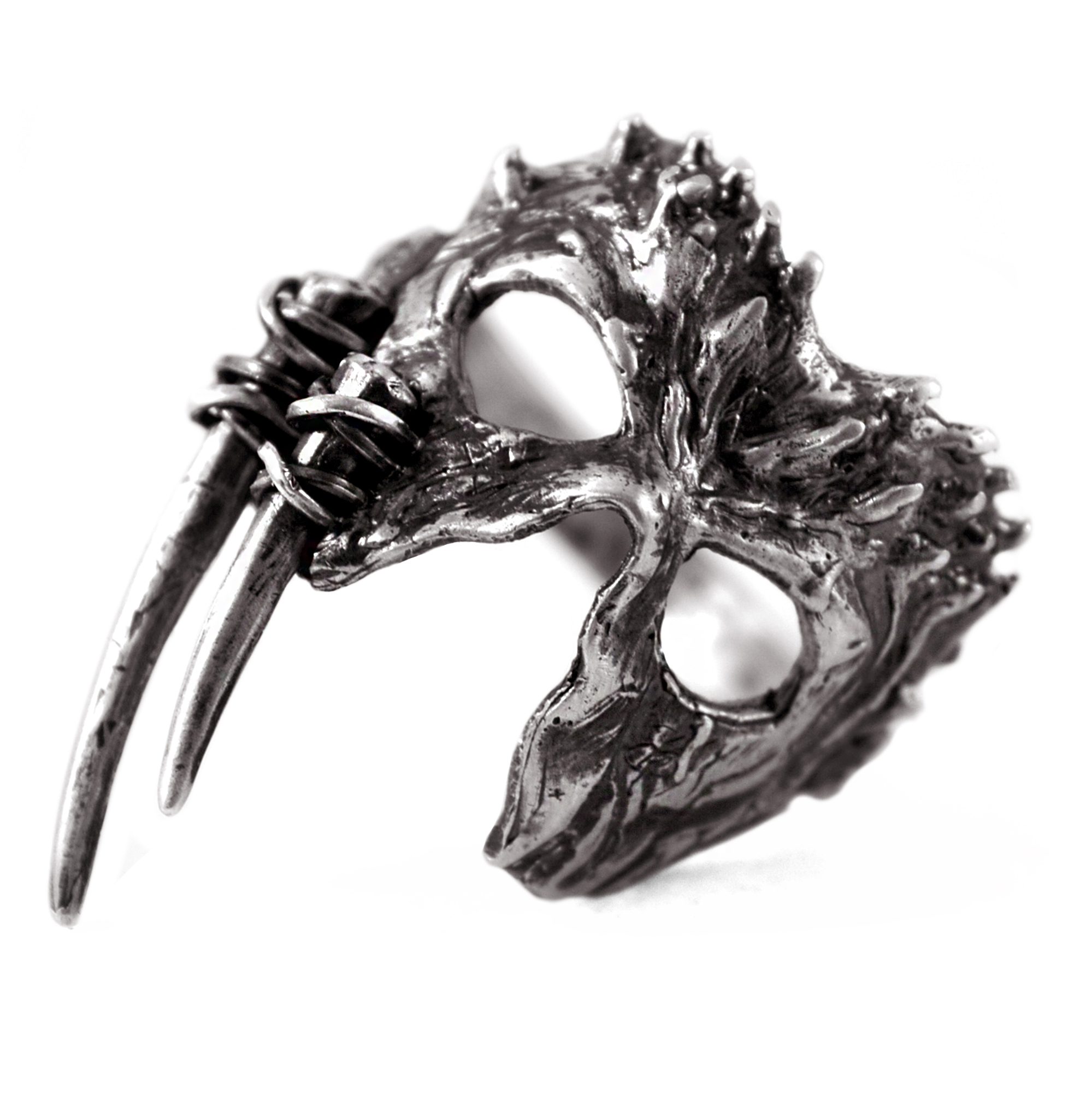 

Серебряное кольцо перстень EJ Hunters mask 15 EJK059