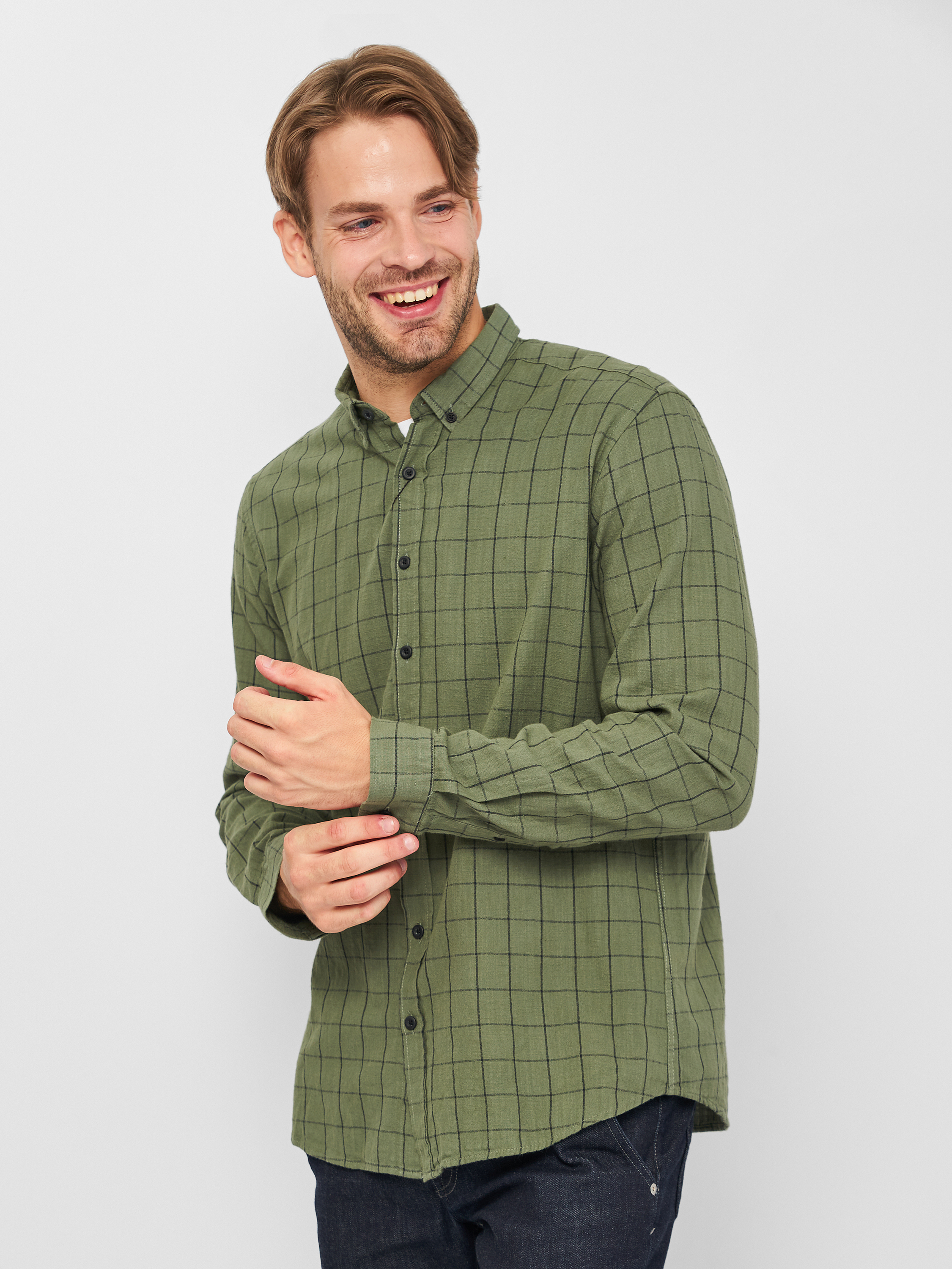 

Рубашка Koton 0KAM61237NW-03I M Khaki Design