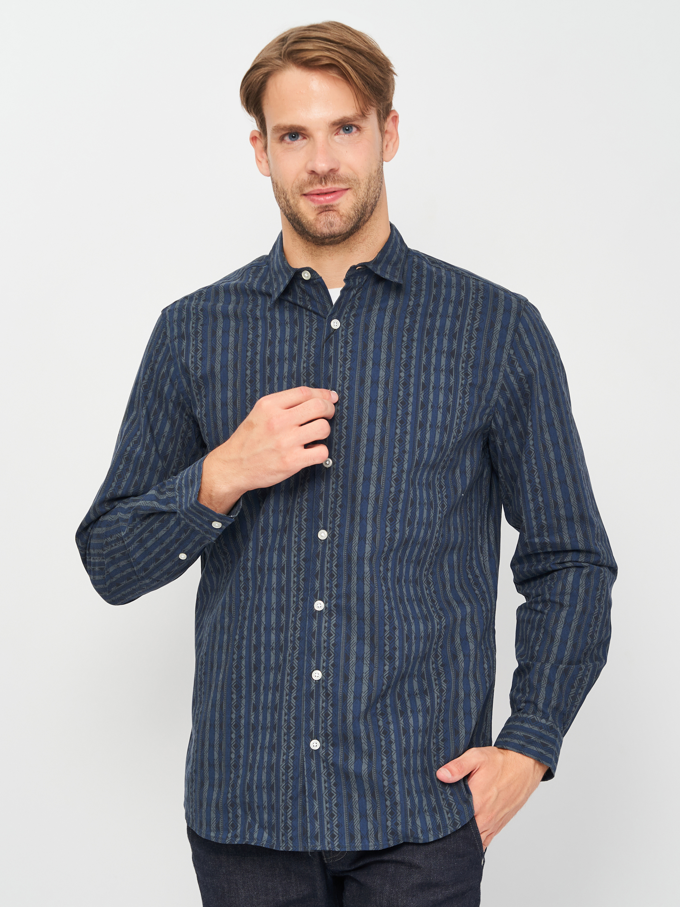 

Рубашка Koton 0KAM61701NW-84G  Marine Design, Рубашка Koton 0KAM61701NW-84G S Marine Design